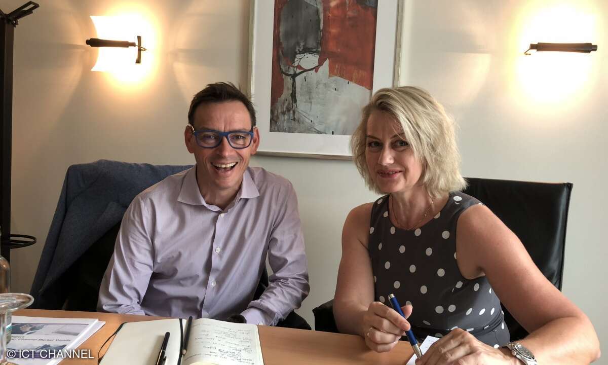 Paul Hunter, Worldwide Partner Sales Leader HPE, im Interview mit CRN-Chefreporterin Michaela Wurm