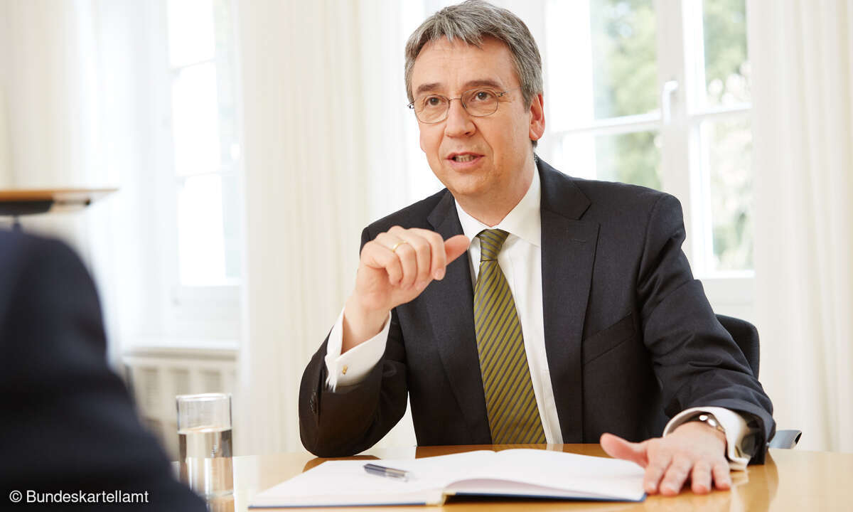 Kartellamts-Präsident Andeas Mundt sieht die Anfangsvoraussetzungen für ein Missbrauchsverfahren im Fall Amazon klar gegeben