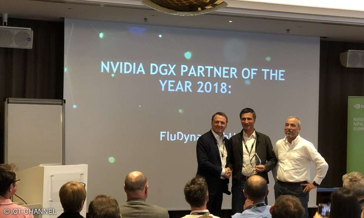 Richard Jackson zeichnet auf der GTC FluiDyna als »DGX Partner of the year« aus
