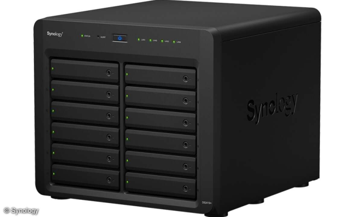 Kann per PCIe-Karte um SSD-Steckplätze oder zusätzliche Netzwerkports erweitert werden: »Synology Diskstation DS2419+«
