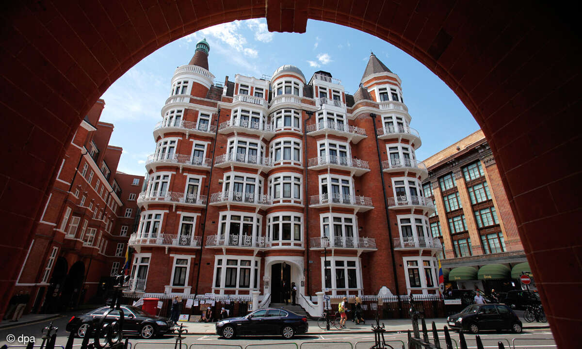 Sieben Jahre war Assange in der Botschaft Ecuadors in London