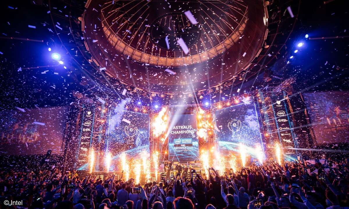 Mehrere zehntausend Gaming-Fans bei den Intel Extreme Masters im polnischen Kattowitz
