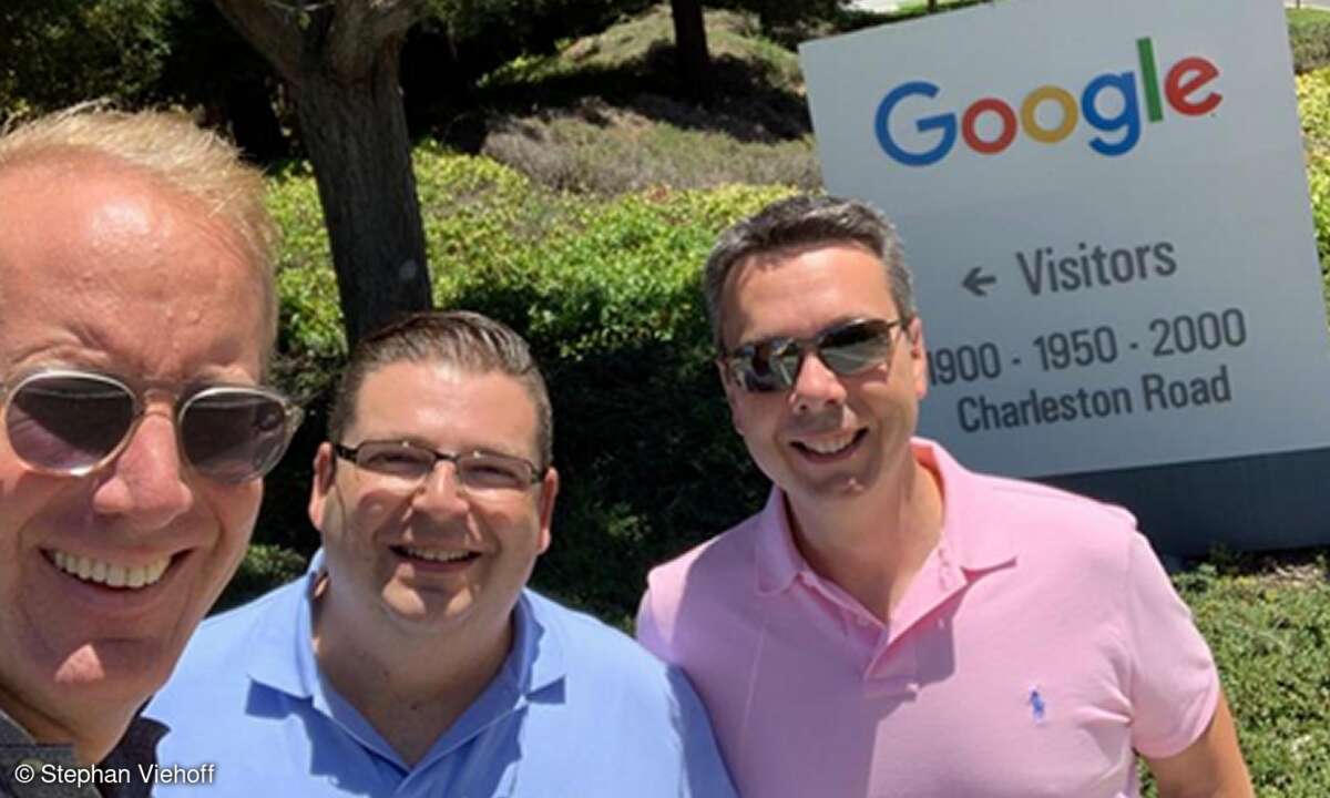 Von der musealen Vergangenheit gings direkt zum Schrittmacher der digitalen Transformation: Google.