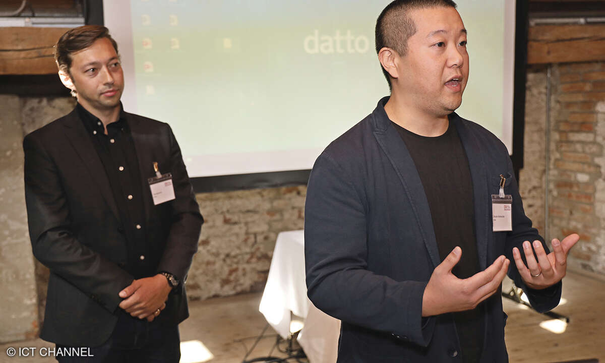 Tim Kamrath, Field Account Executive (Datto) und Daisuke Wattanabe, Sales Engineer (Datto)