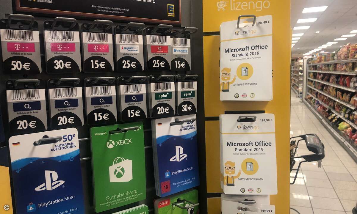 In einer ersten Reaktion störten Edeka die zahlreichen Ungereimtheiten hinsichtlich der Softwaregutscheine von Lizengo nicht - das könnte sich mit einer Klage von Microsoft nun ändern