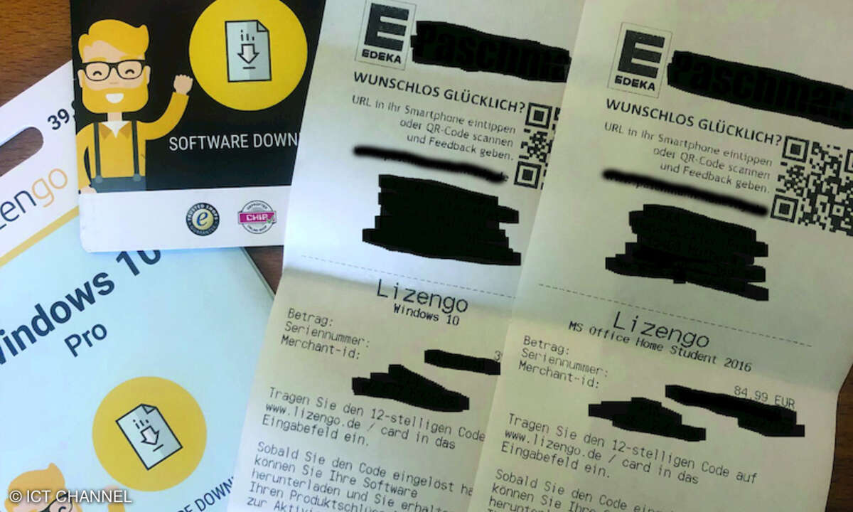 Auch unter den Testkäufen der CRN fanden sich einige verdächtige Auffälligkeiten wie gleiche Keys