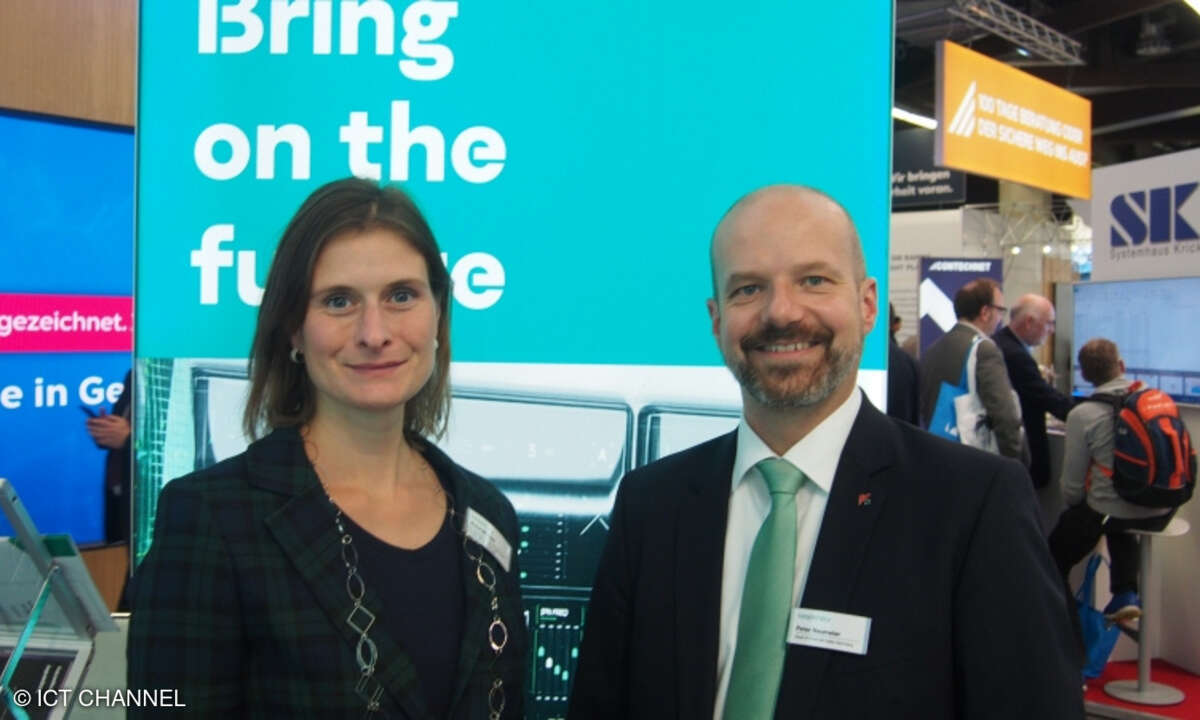 Anne Mickler und Peter Neumeier von Kaspersky auf der it-sa 2019
