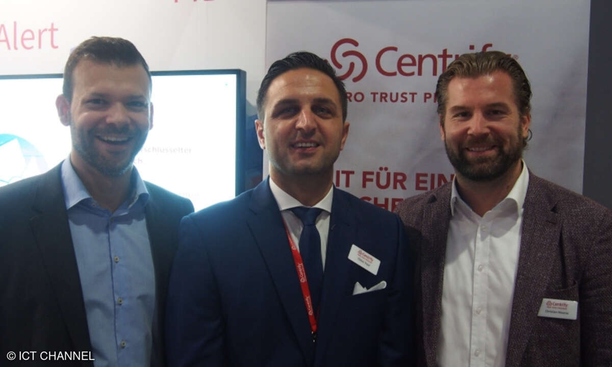 Martin Kulendik, Özkan Topal und Christian Moorse von Centrify