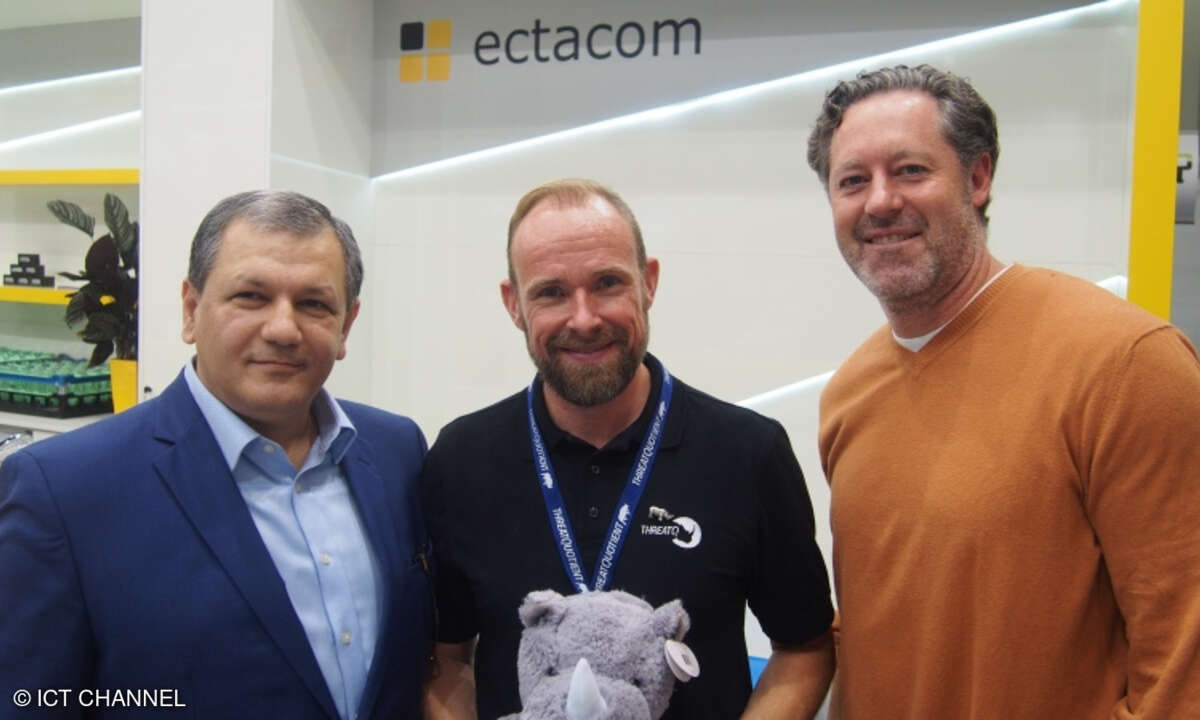 Tomé Spasov (Ectacom), Markus Auer und Ryan Trost (Threat Quotient)