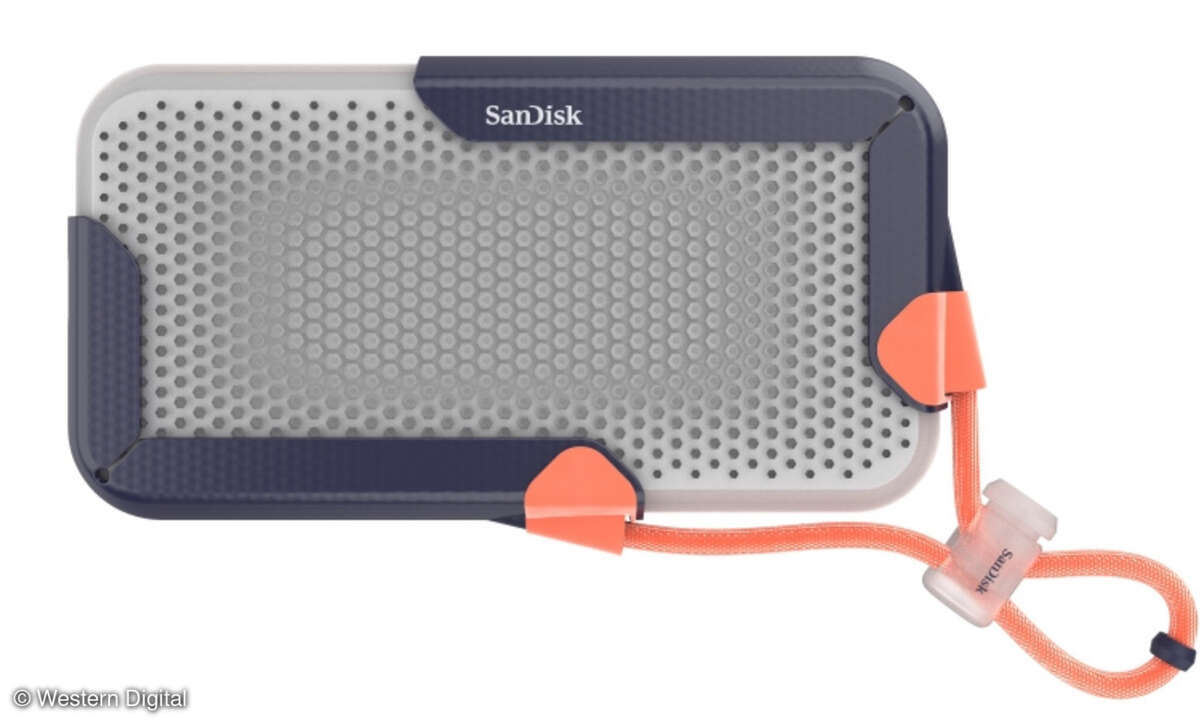 Prototyp einer Sandisk-SSD mit 8 TByte und schneller USB-3.2-Gen-2x2-Schnittstell