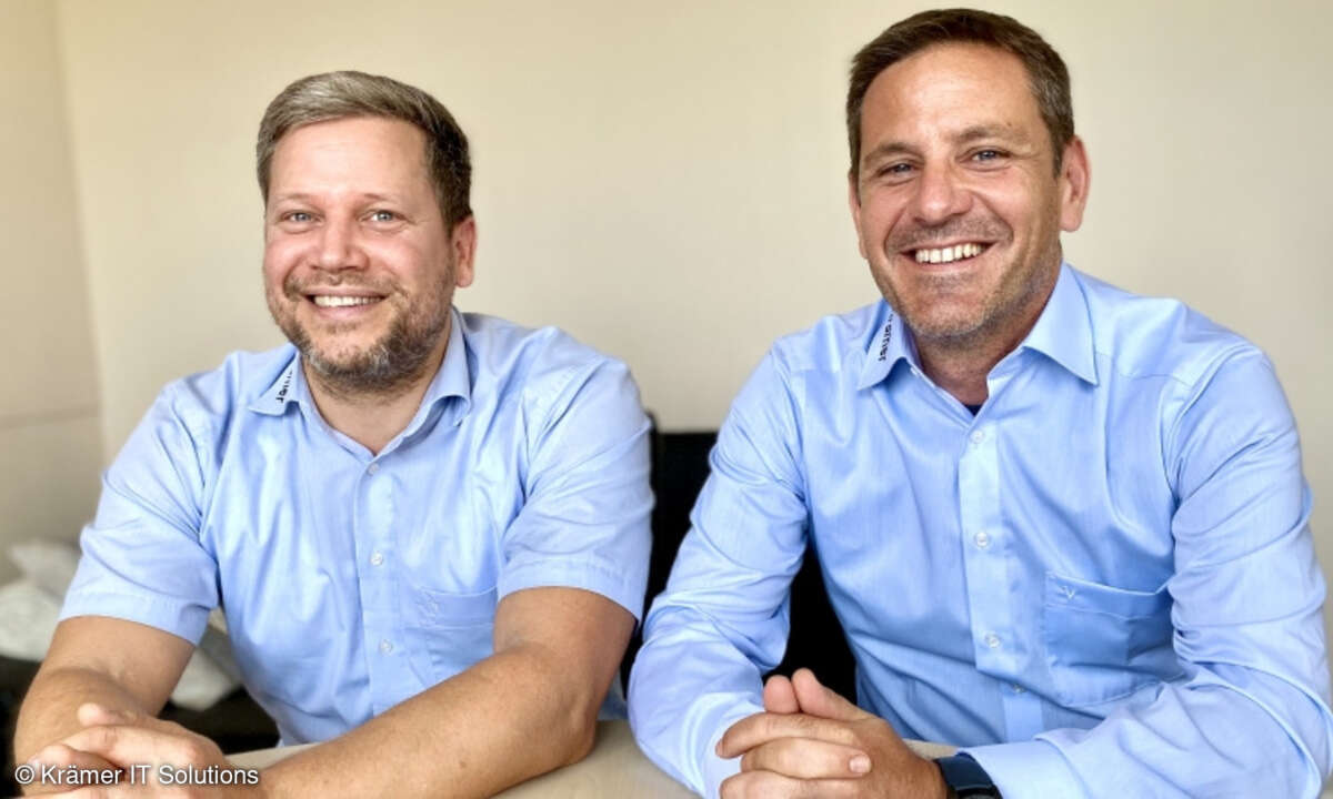 Dominik Carl und Michael Krämer von Krämer IT Solutions