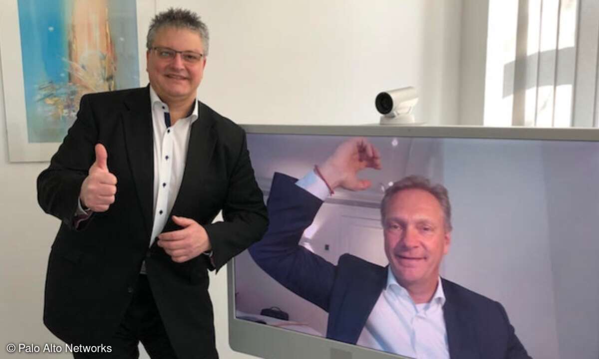 Dirk Backofen von Telekom Security und Christian Hentschel von Palo Alto Networks