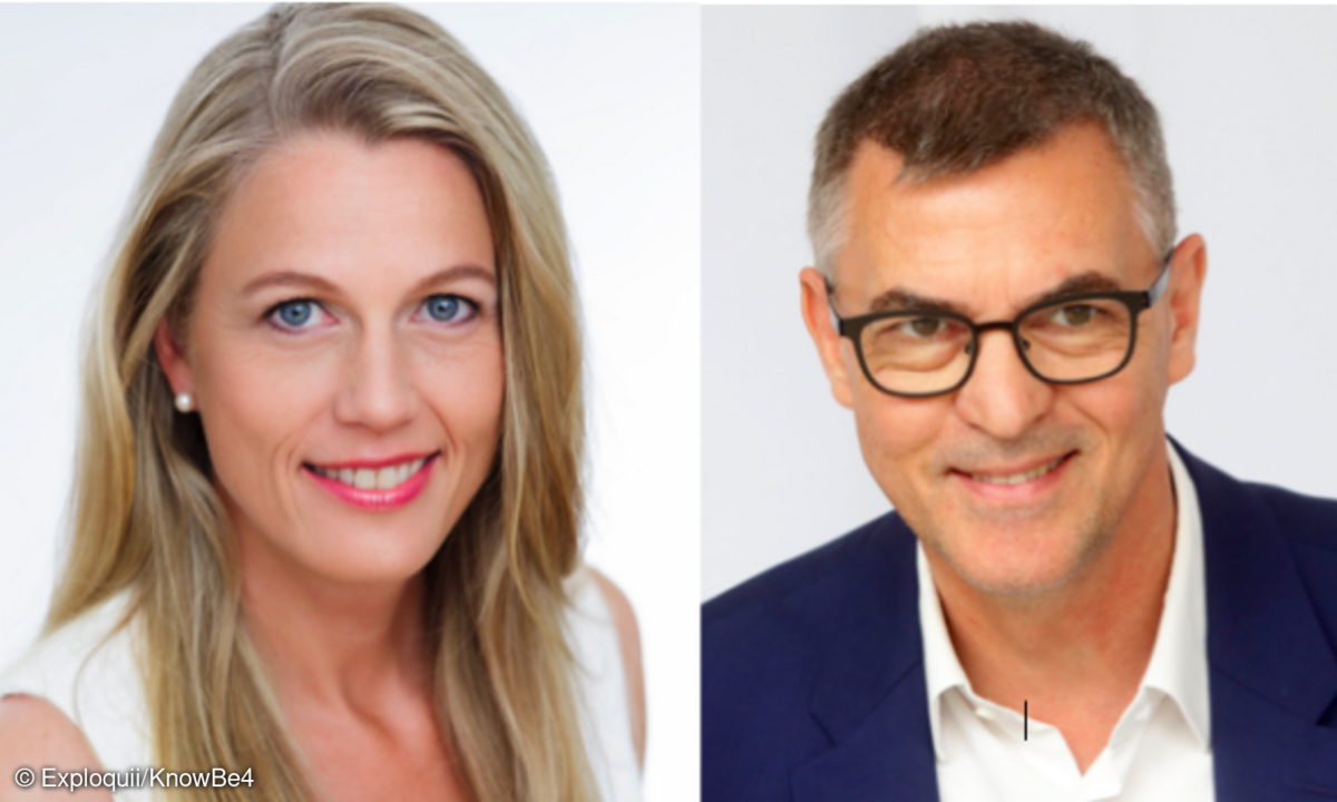 Exploqii/KnowBe4 Christine Kipke und Detlev Weise