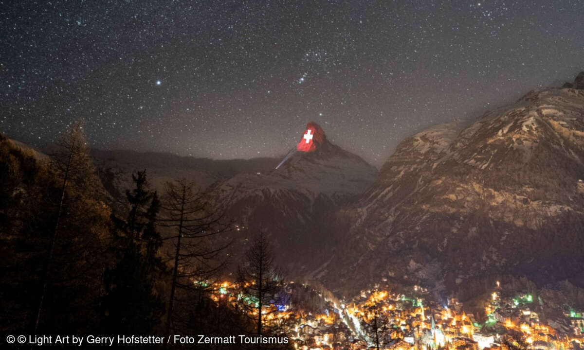 Ein Zeichen der Solidarität: Zermatt bedankt sich bei allen, die mithelfen die Corona-Pandemie zu überstehen