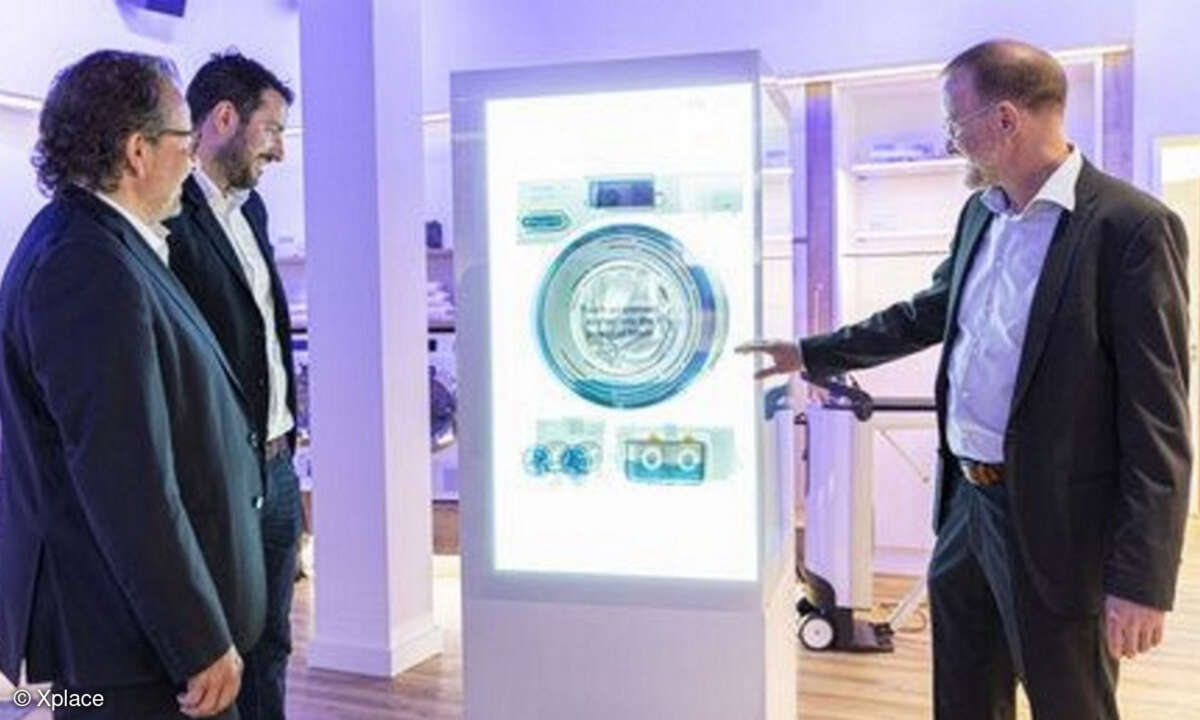 Die virtuelle Waschmaschine ist der Hingucker im Miele Experience Center, für das der Göttinger Consultant und Systemintegrator Xplace eine Digital-Signage-Komplettlösung entwickelt hat
