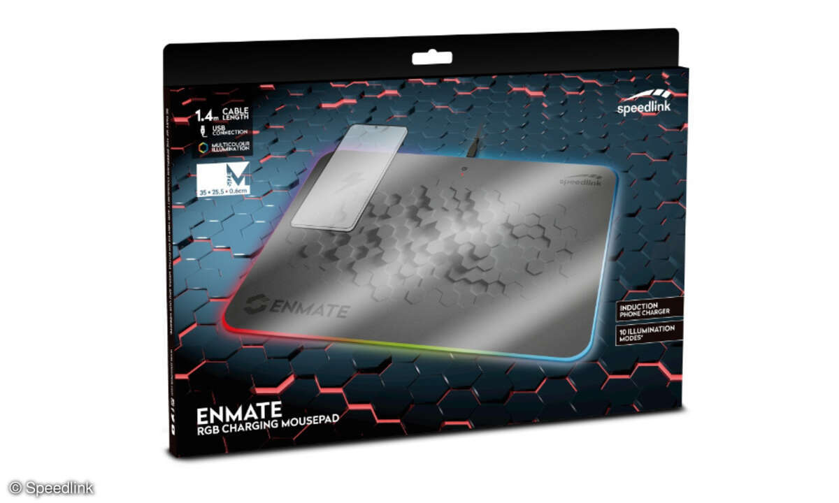 Gaming-Mauspad mit induktiver Ladefunktion von Speedlink