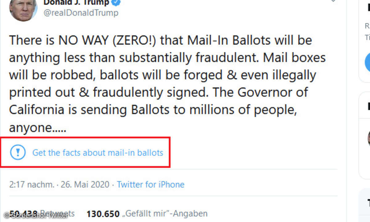 Twitter liefert erste Fakten-Checks zu Trump-Tweets