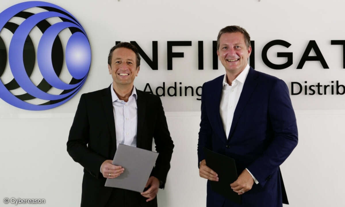 Robert Scicolone, Infinigate, und Frank Kölmel, Cybereason