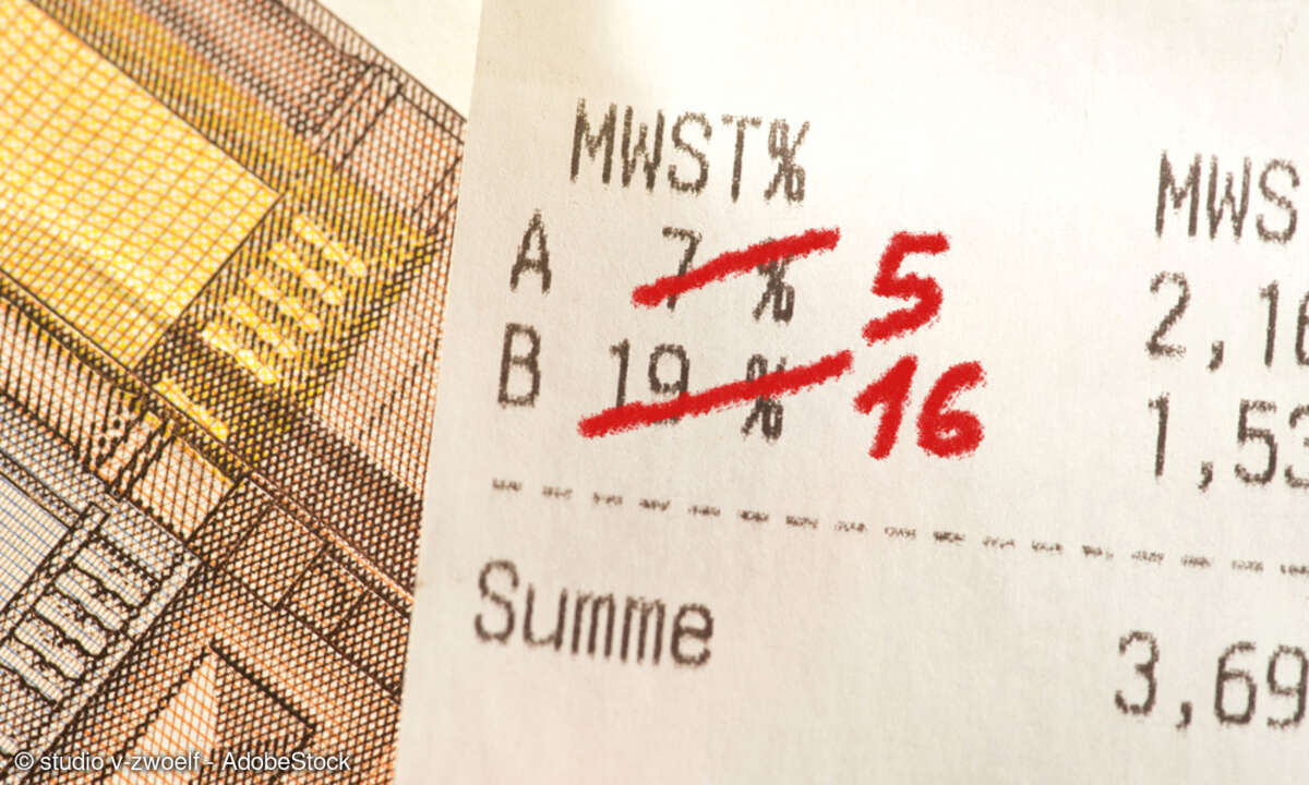 Senkung der Mehrwertsteuer