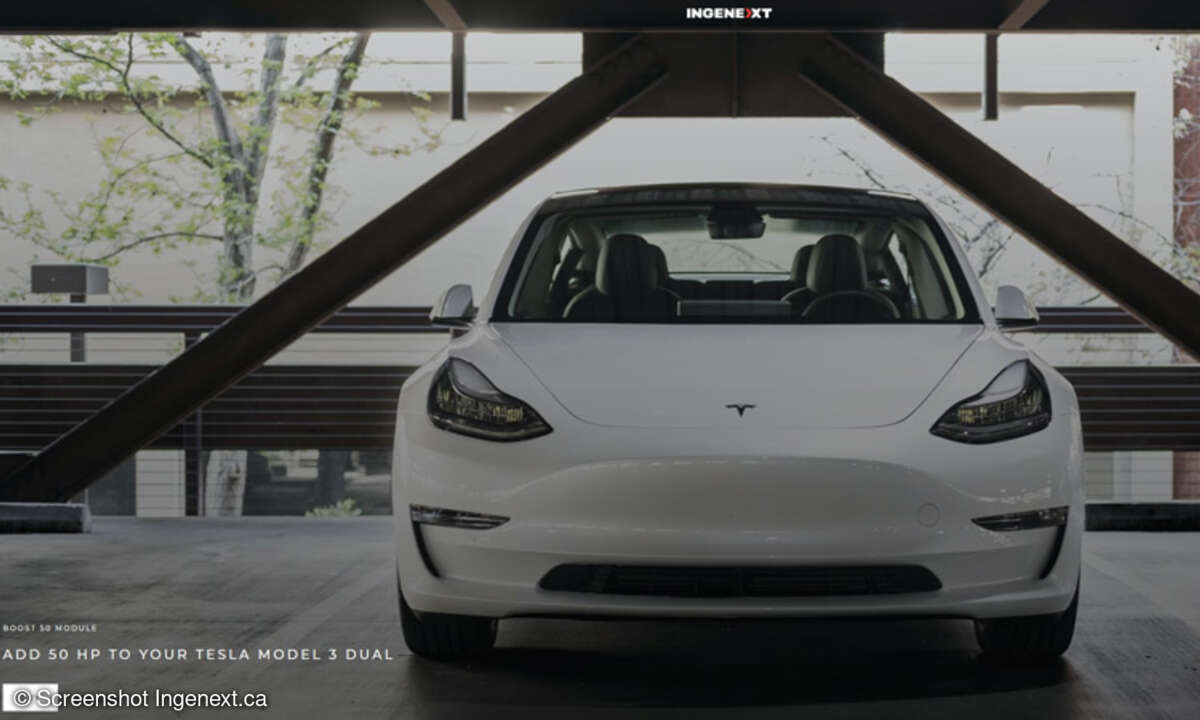 Ingenext bietet Performance-tuning für Elektroautos wie Teslas Model 3 an