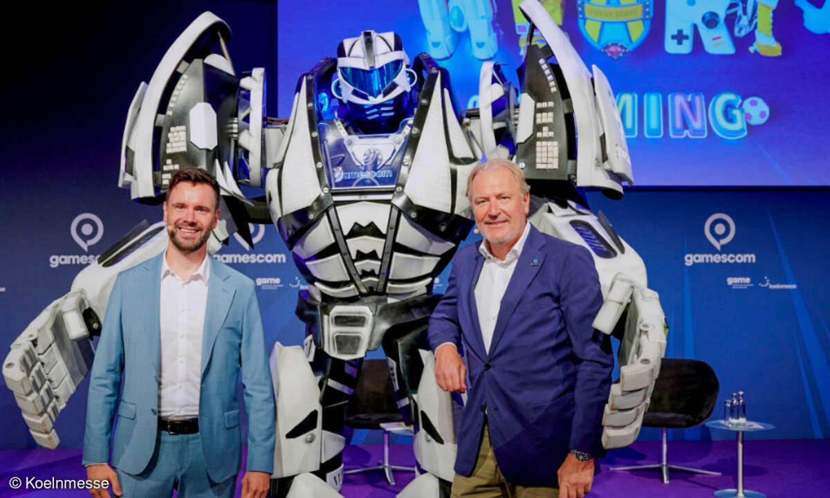 Felix Falk, Geschäftsführer Game-Verband (links) und Kölnmesse-Chef Gerald Böse