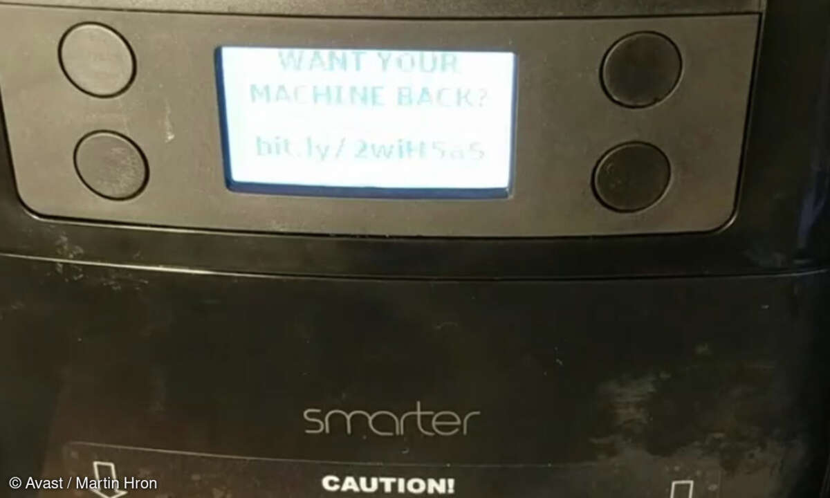 Gehackte Kaffeemaschine