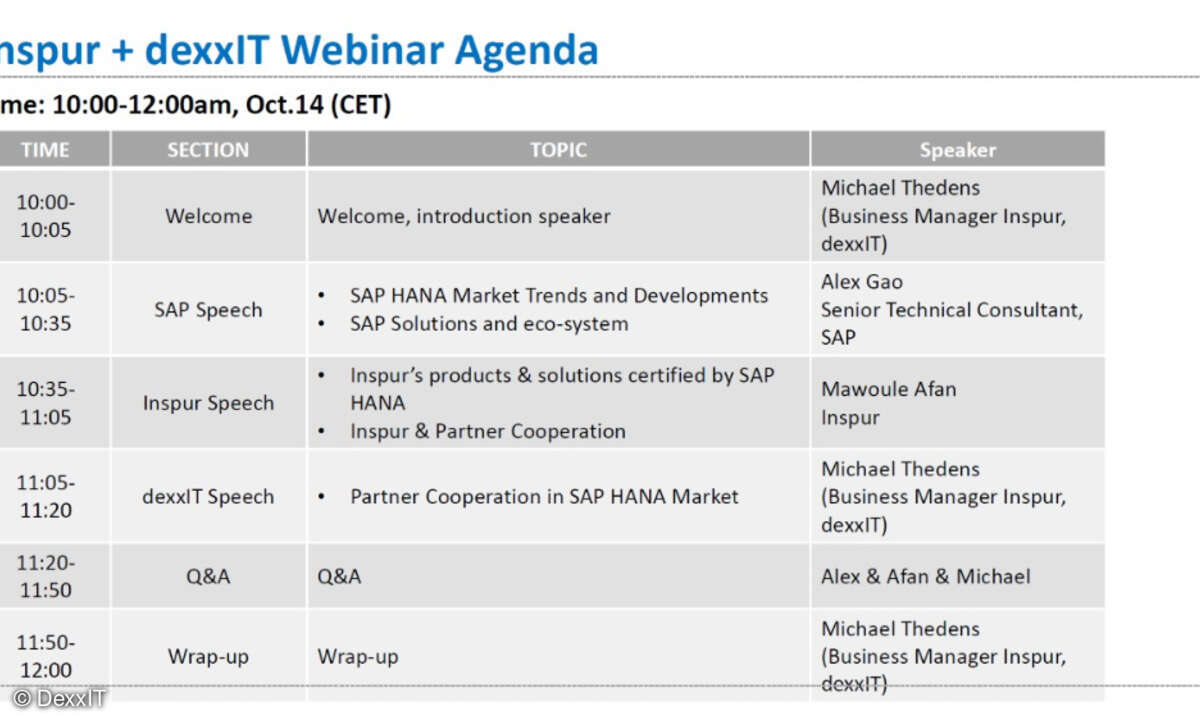 Ohne Umweg zur individuellen S/4-HANA-Lösung verspricht das Webinar von DexxIT