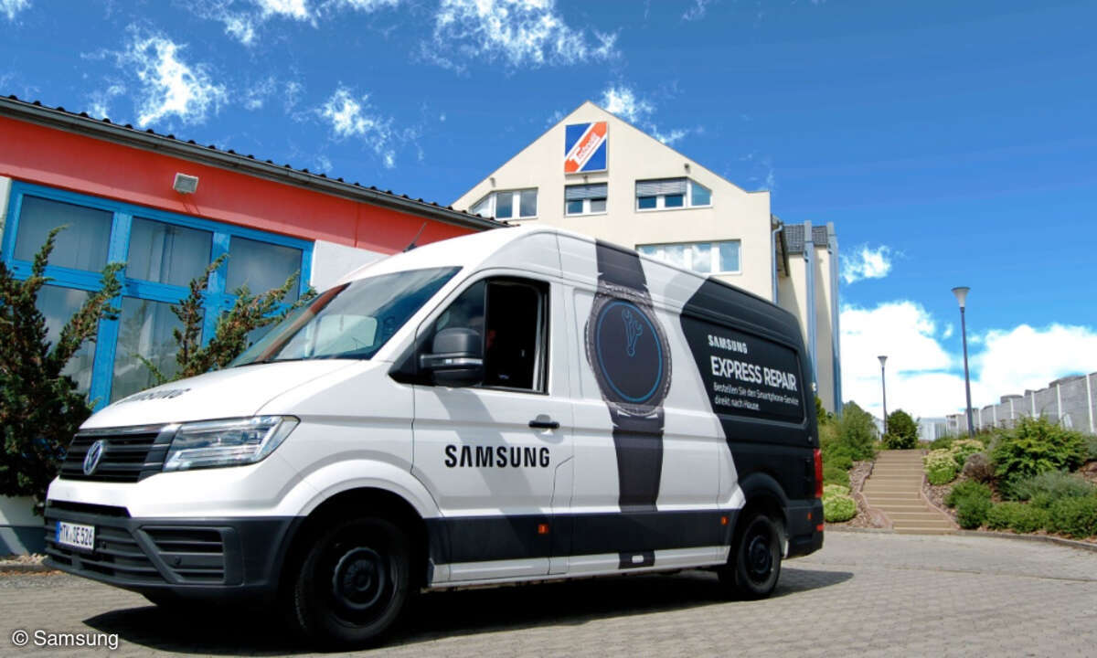 Auch Firmenkunden können Samsungs Repair-Busse jetzt buchen