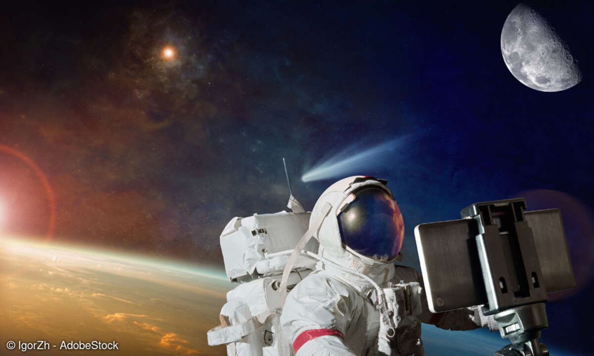 Selfie im Orbit