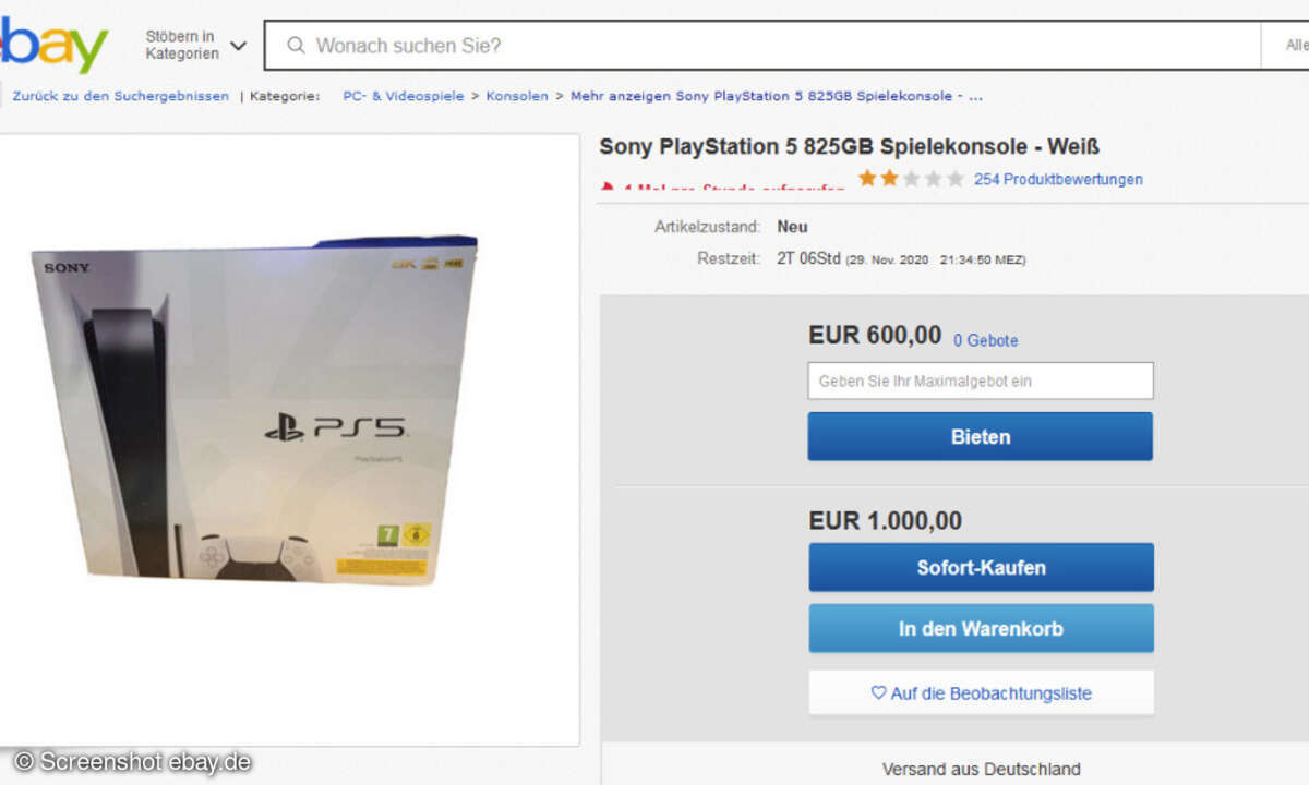 PS5 auf Ebay