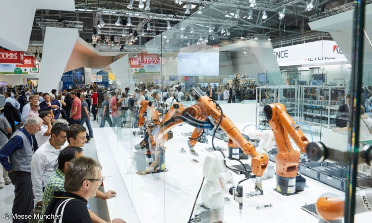 Roboter von Kuka auf der Automatica 2018