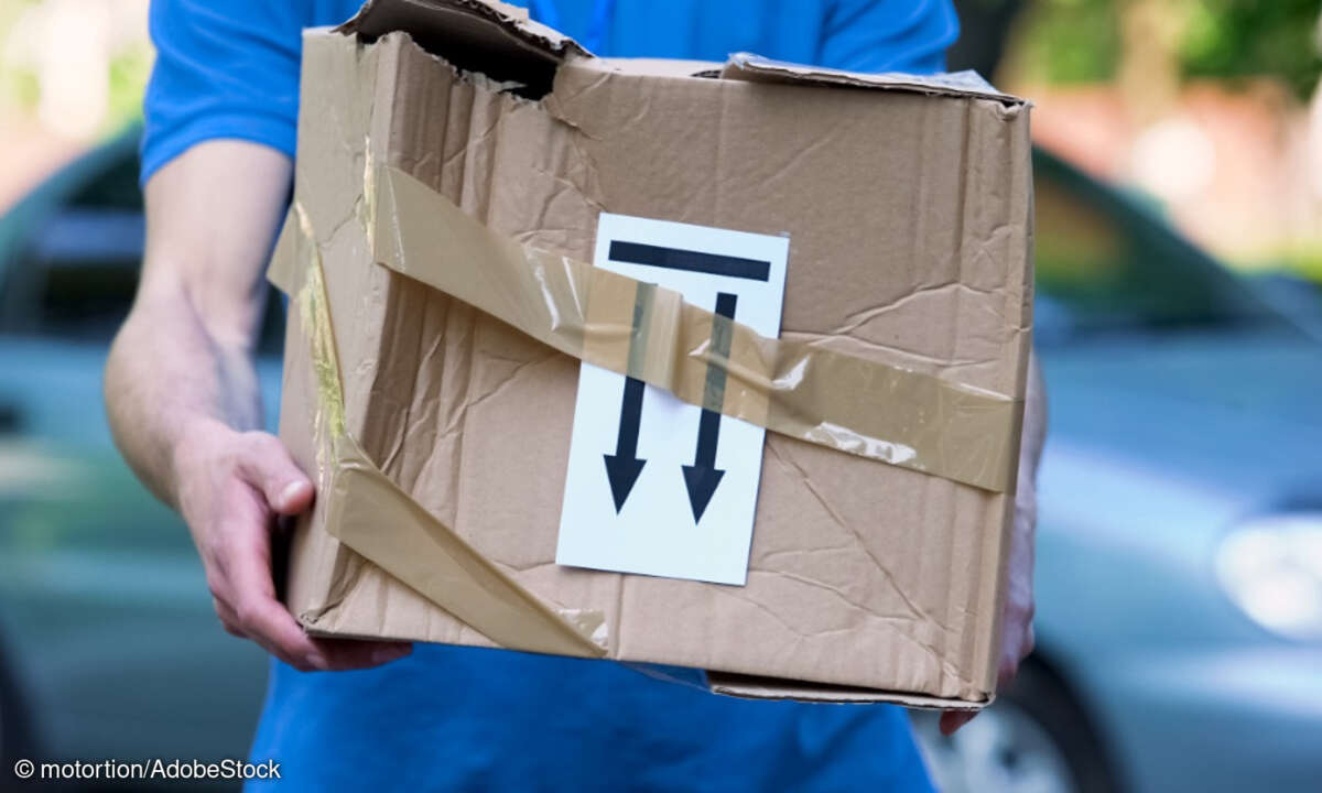 Paketbote im Einsatz