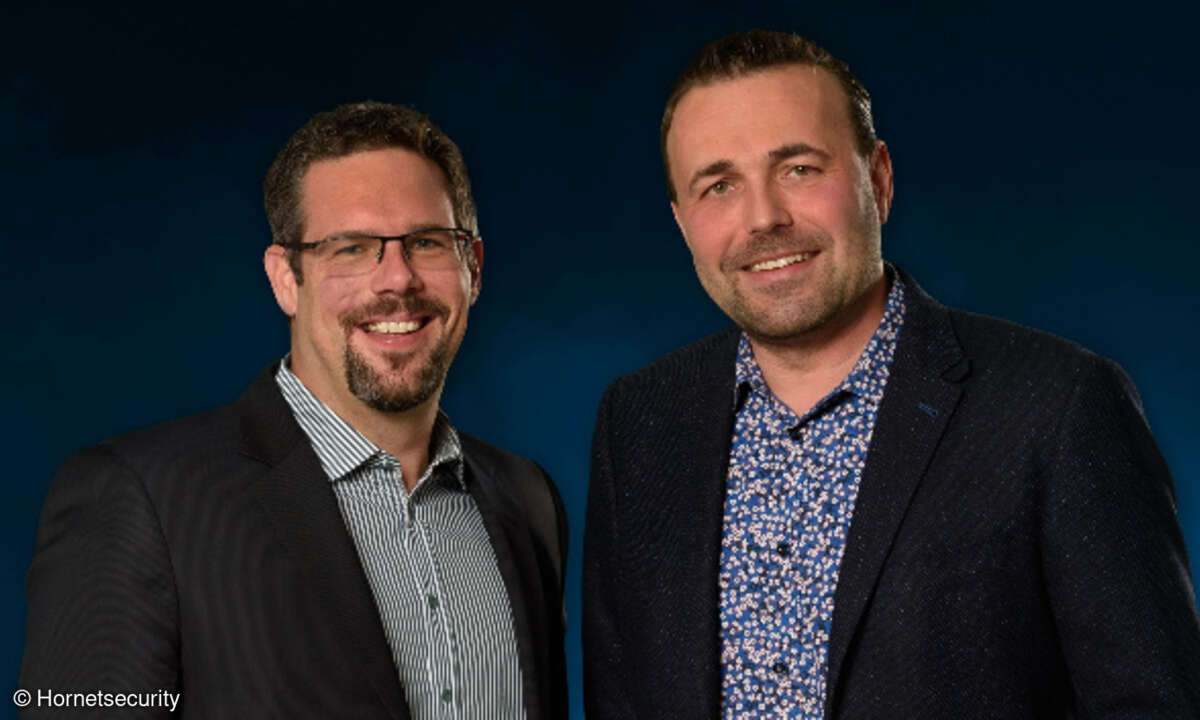Daniel Hofmann,CEO (rechts) und Daniel Blank, COO (links) von Hornetsecurity.