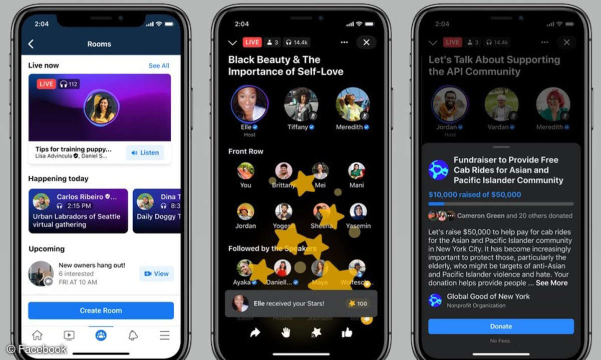 Facebook Live Audio Rooms