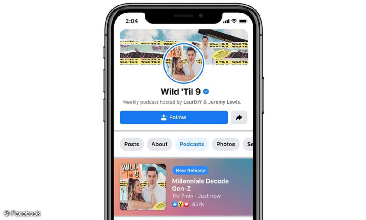 Podcasts bei Facebook