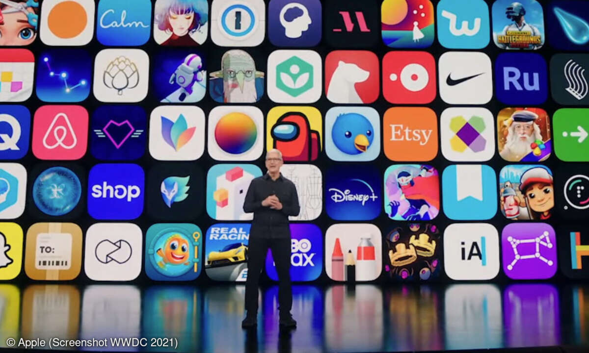 Tim Cook auf der Apple WWDC 2021