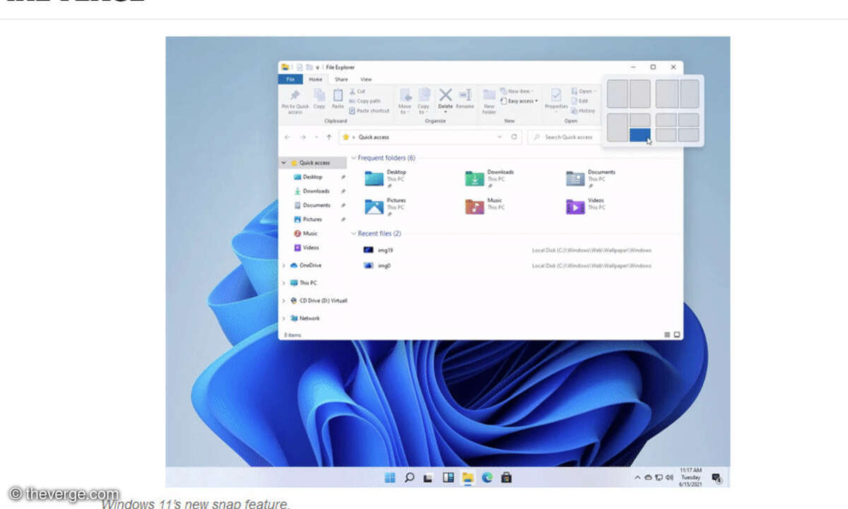 Windows 11 snap