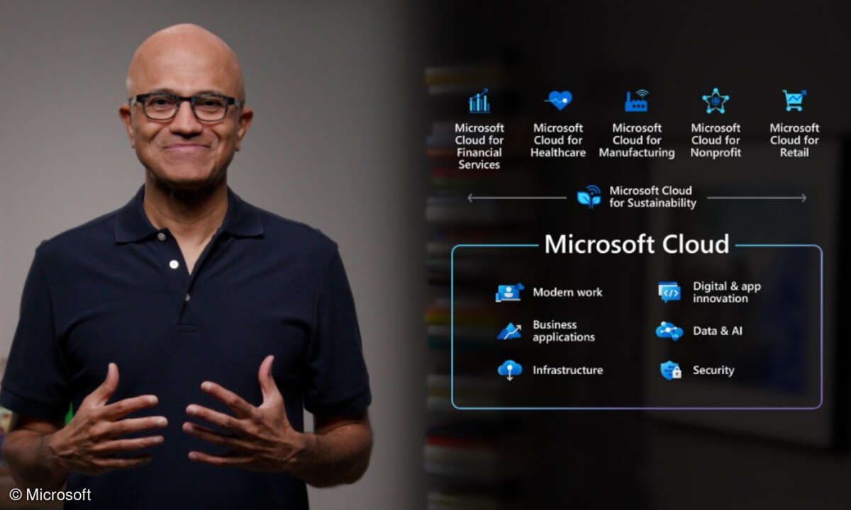 Microsoft-CEO Satya Nadella auf der erneut virtuellen „Inspire 2021“