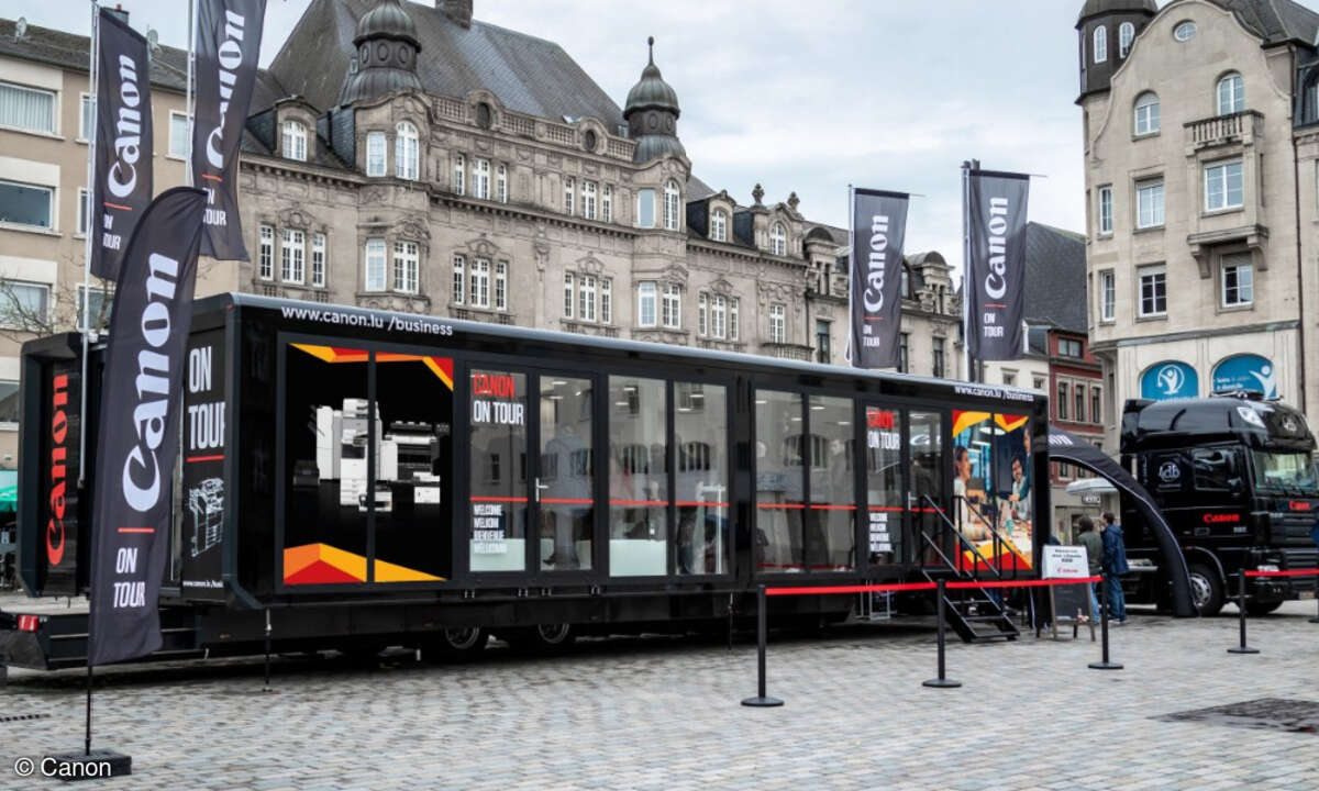 Canon geht mit dem Workspace-Truck auf Deutschland-Tour
