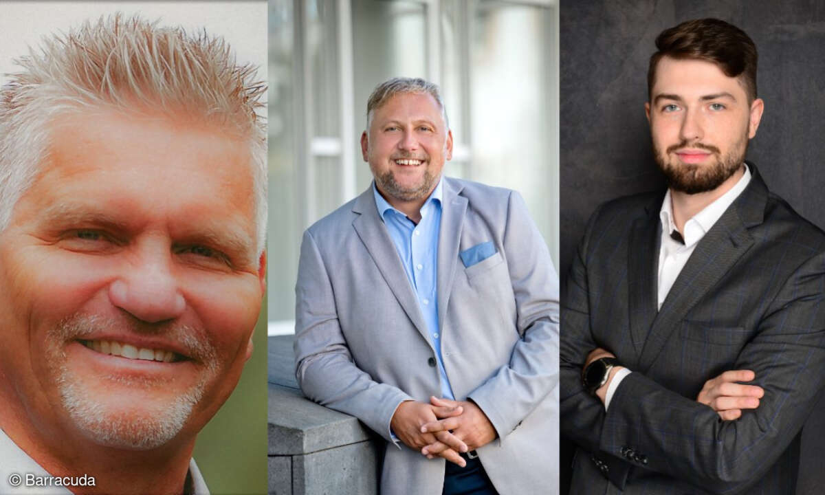 Die drei Neuen im Barracuda-Channel: Martin Hohler, Denes Rühl und Martin Memmler (von links)