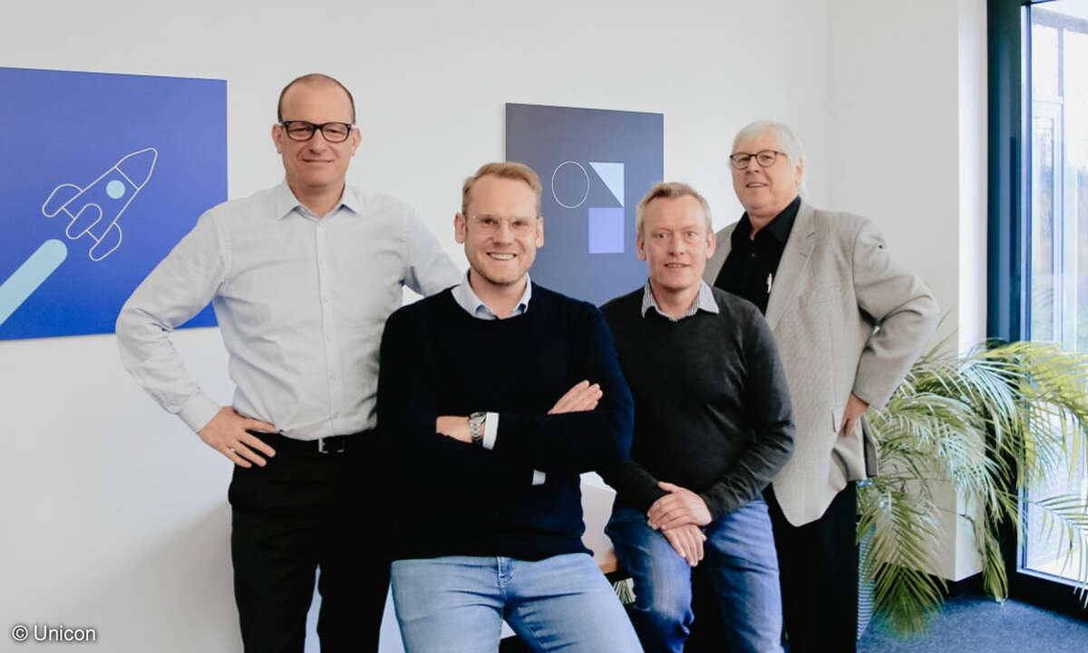 Unicons verstärktes Channel Team (von links): Martin Hummel, Denis Brendelberger, Michael Reiß und Thomas Duda