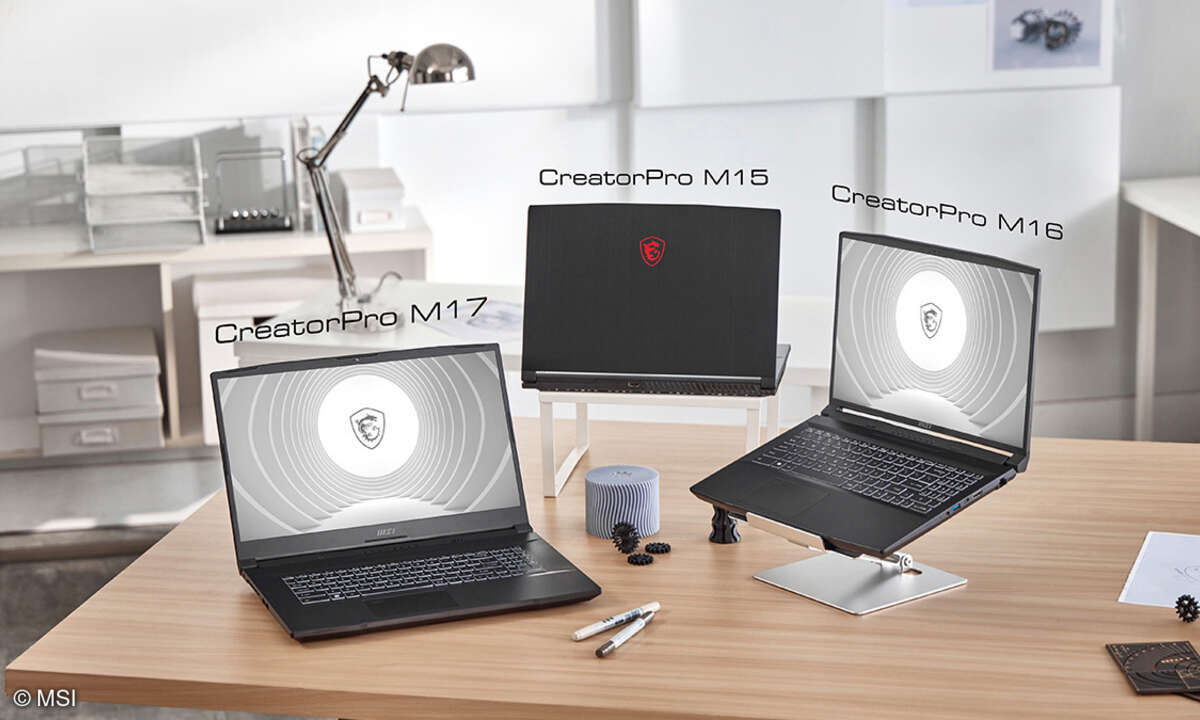 MSI CreatorPro M15, M16 und M17