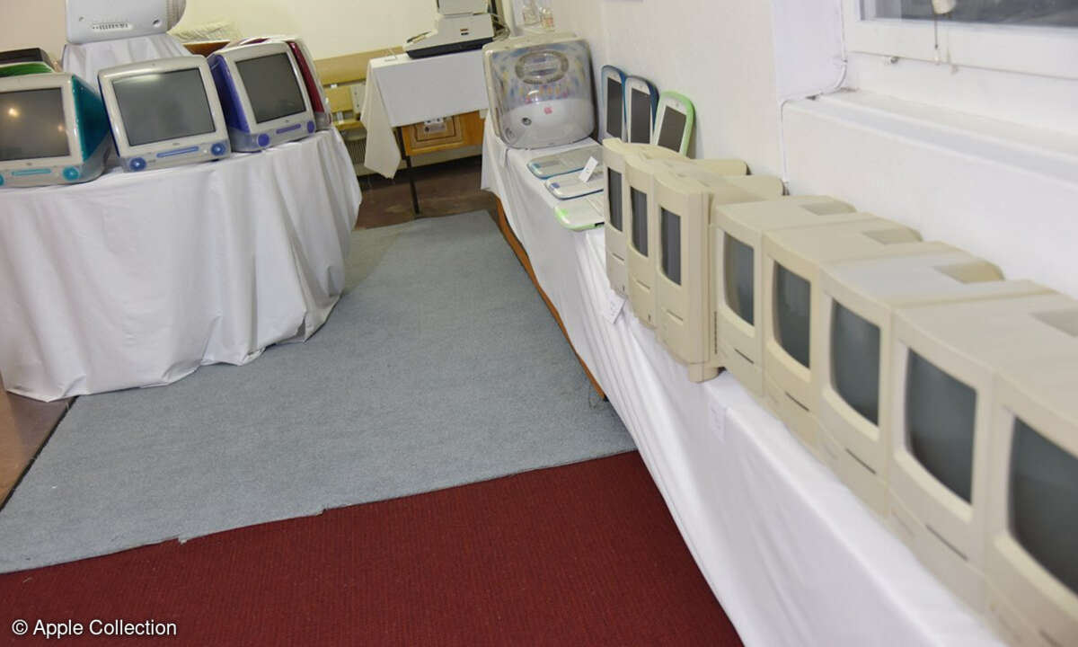 Die Sammlung umfasst die gesamte Reihe von Apple- und Apple-Macintosh-Maschinen, die zwischen 1976 bis 2008 produziert wurden