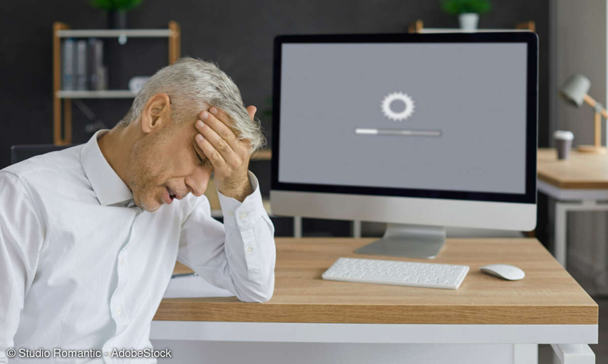 Warten auf die Mac-Wartung