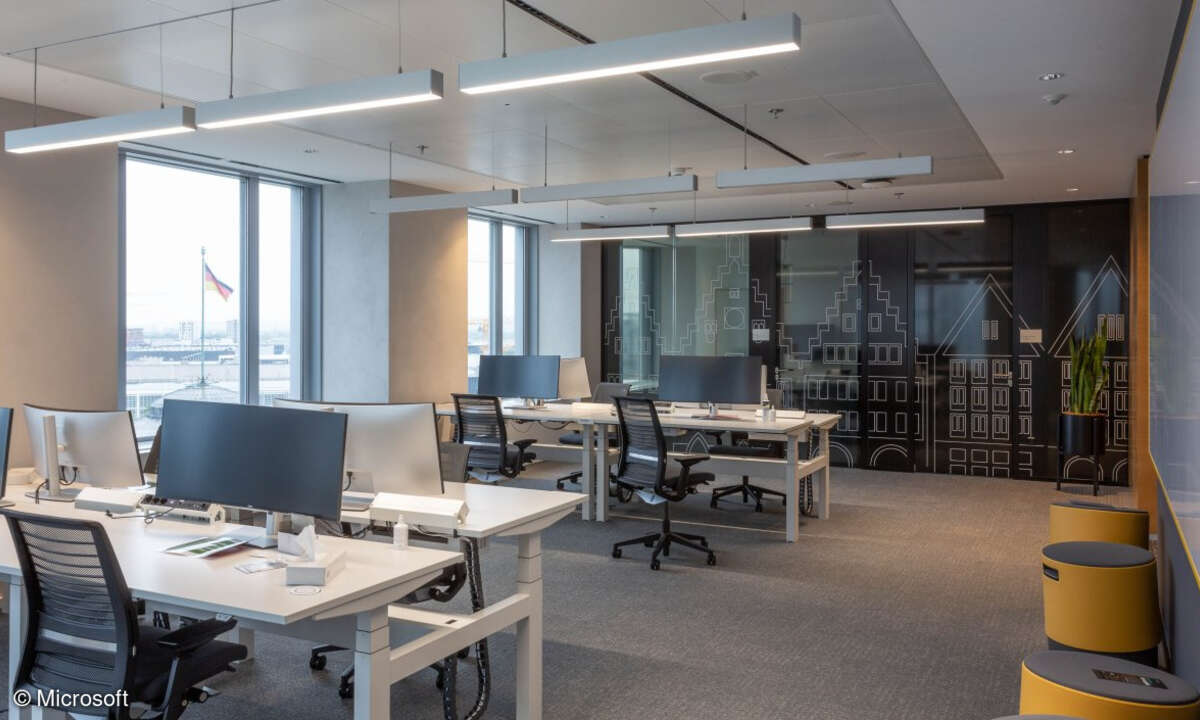 Microsoft-Office im Frankfurter Messeturm