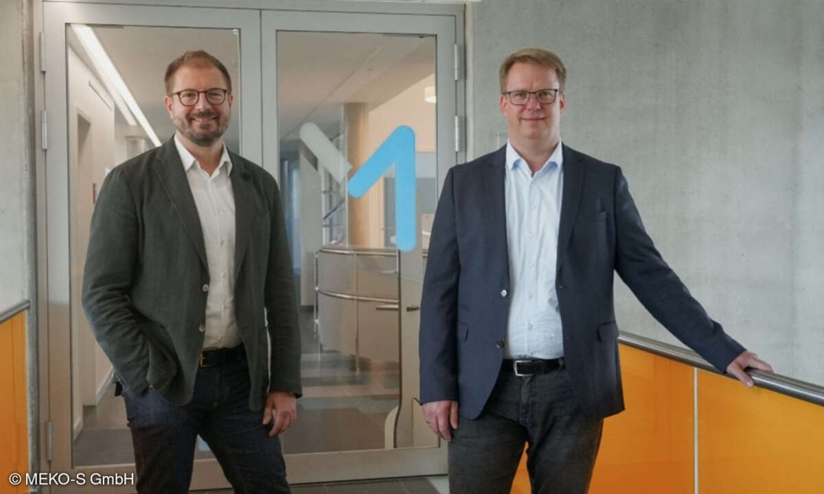 Die geschäftsführenden Gesellschafter der MEKO-S GmbH, Luigi Argentato und Matthias Thom (rechts), werden diese weiter strategisch und operativ steuern