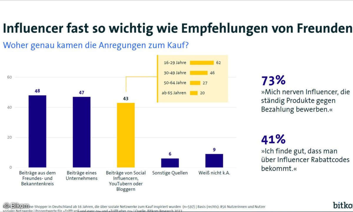 Woher kommen die Anregungen für Online-Käufe?