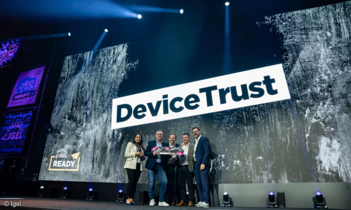 Den Award als „Igel Ready Partner of the Year“ für Customer Experience (EMEA) holte sich DeviceTrust aus Darmstadt