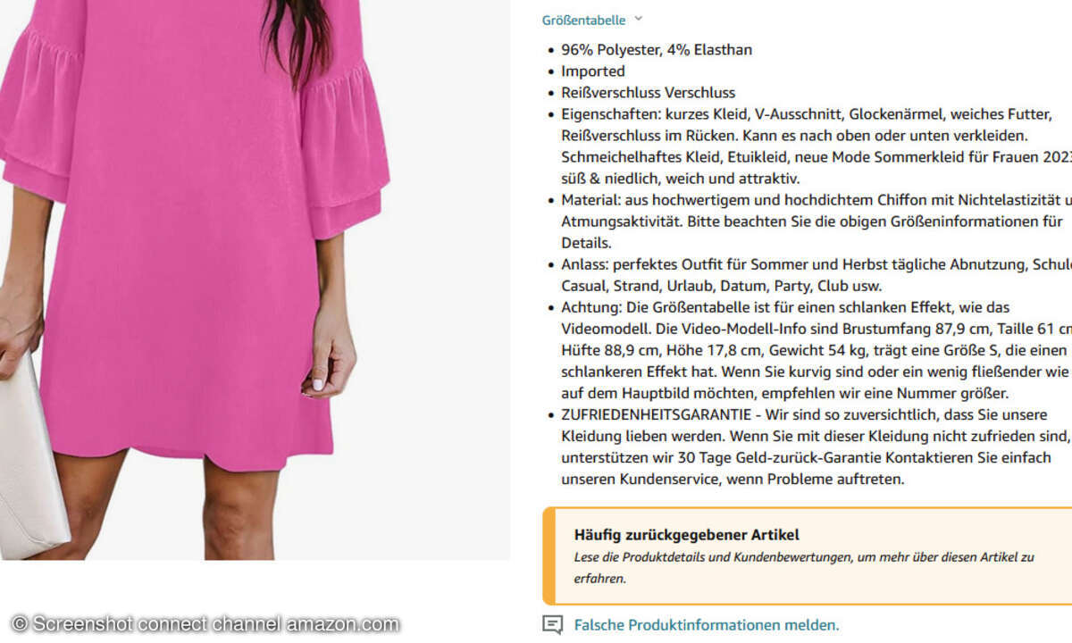 Retouren-Warnung bei Amazon