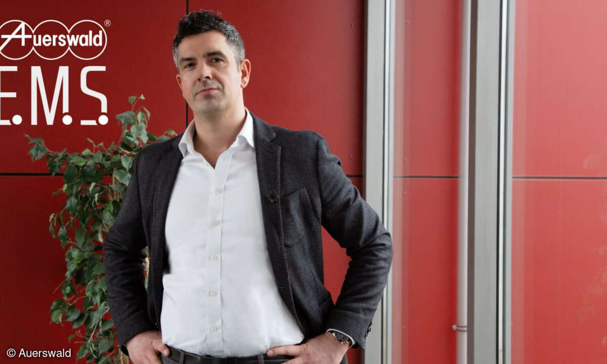Tino Mannani, Fertigungsleiter und Leiter Materialwirtschaft bei Auerswald